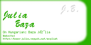 julia baza business card